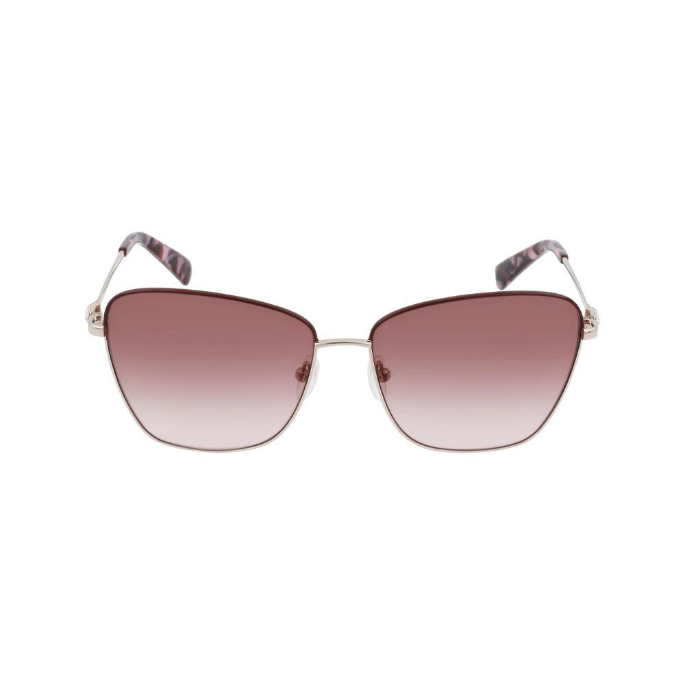 Lunettes de soleil bicolores en métal Longchamp