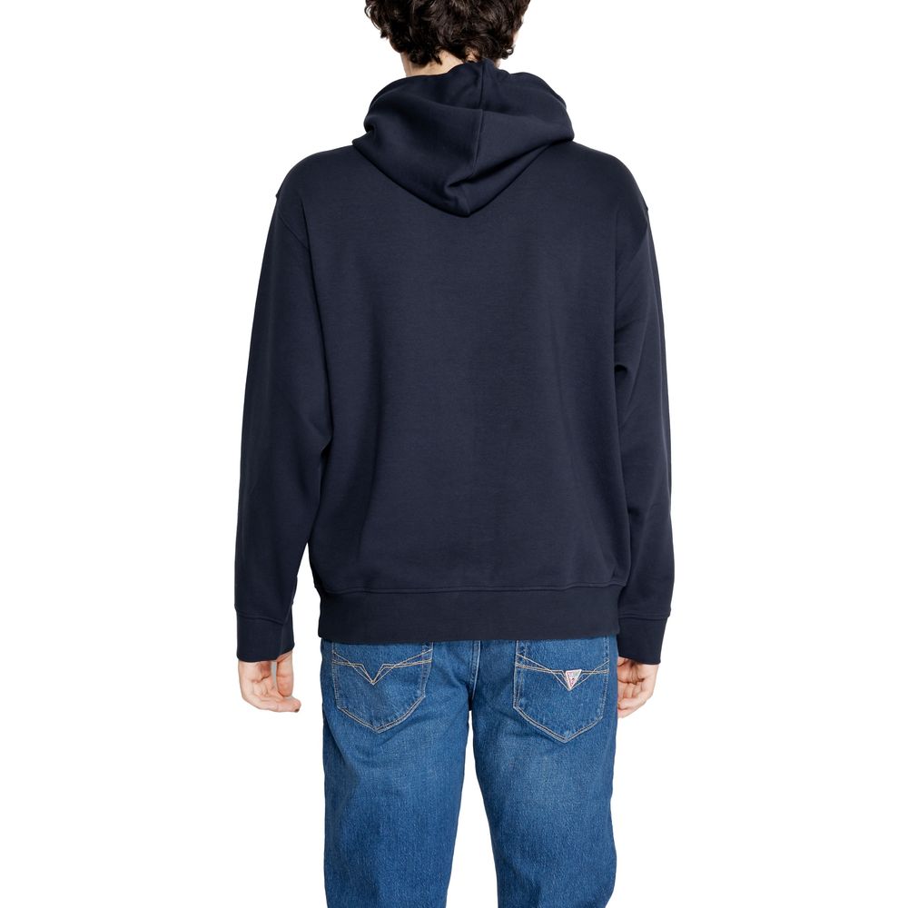 Sweat à capuche en coton bleu Armani Exchange