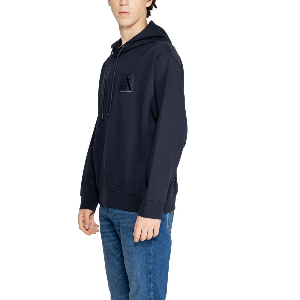 Sweat à capuche en coton bleu Armani Exchange