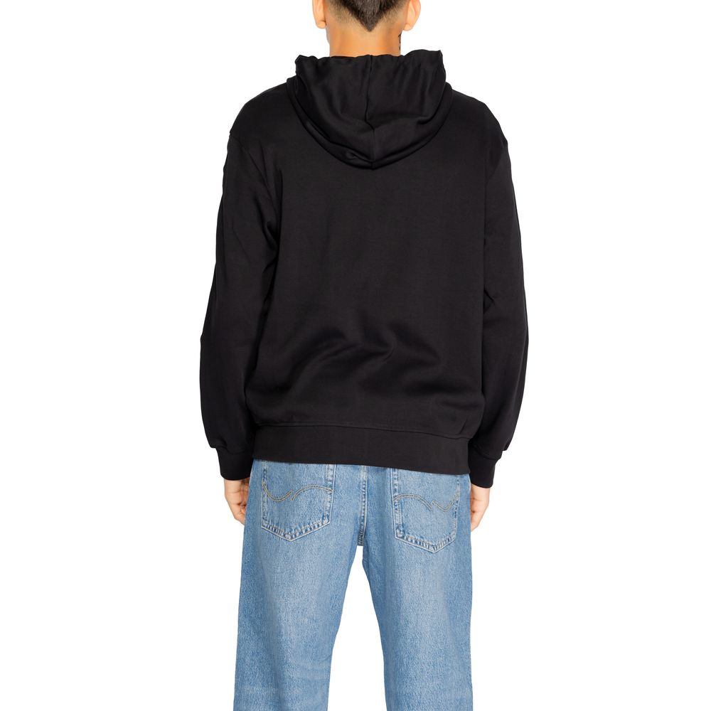 Sweat à capuche en coton noir Armani Exchange