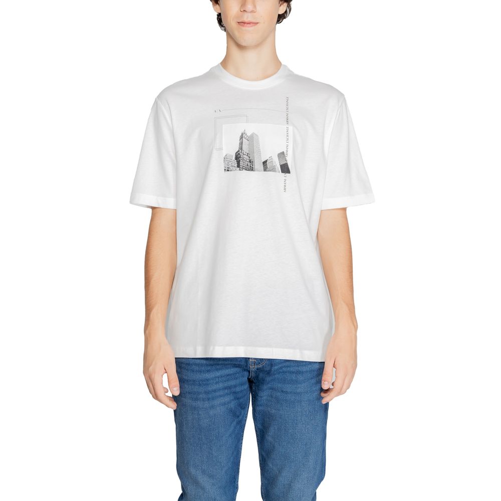 T-shirt en coton blanc Armani Exchange