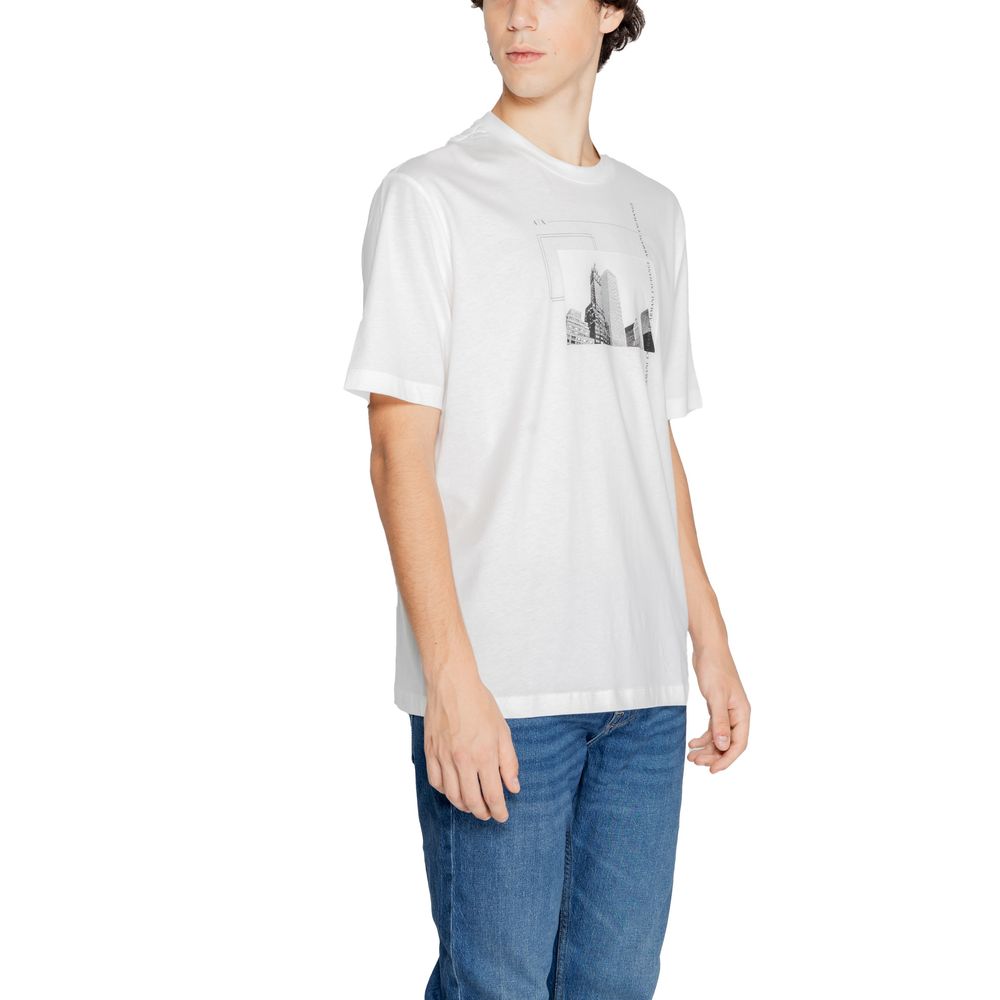T-shirt en coton blanc Armani Exchange