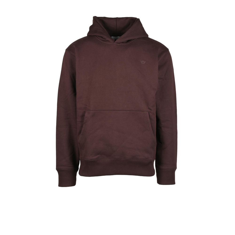 Sweat à capuche en coton marron Adidas