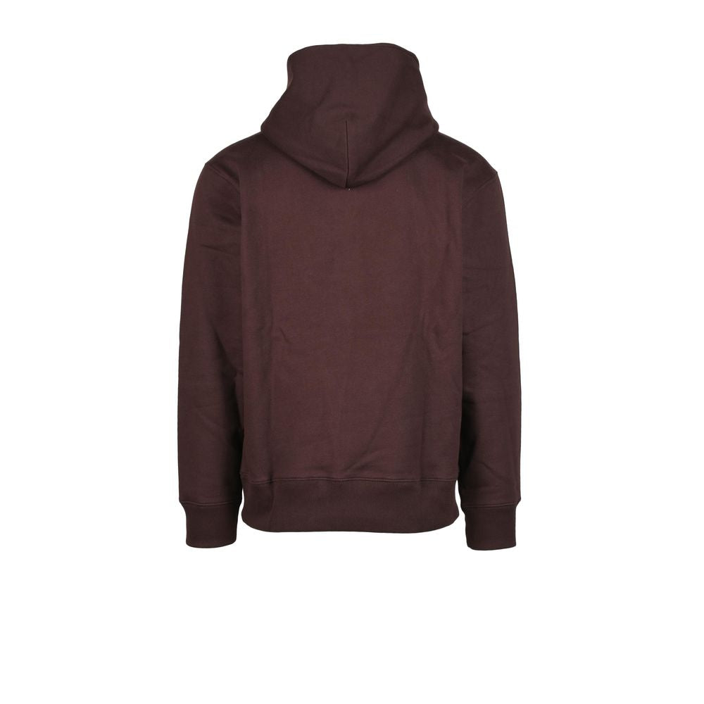 Sweat à capuche en coton marron Adidas
