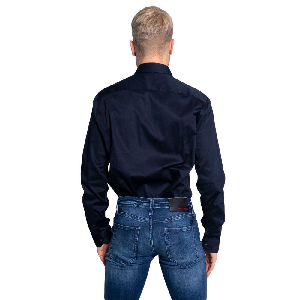 Chemise en coton bleu Armani Exchange