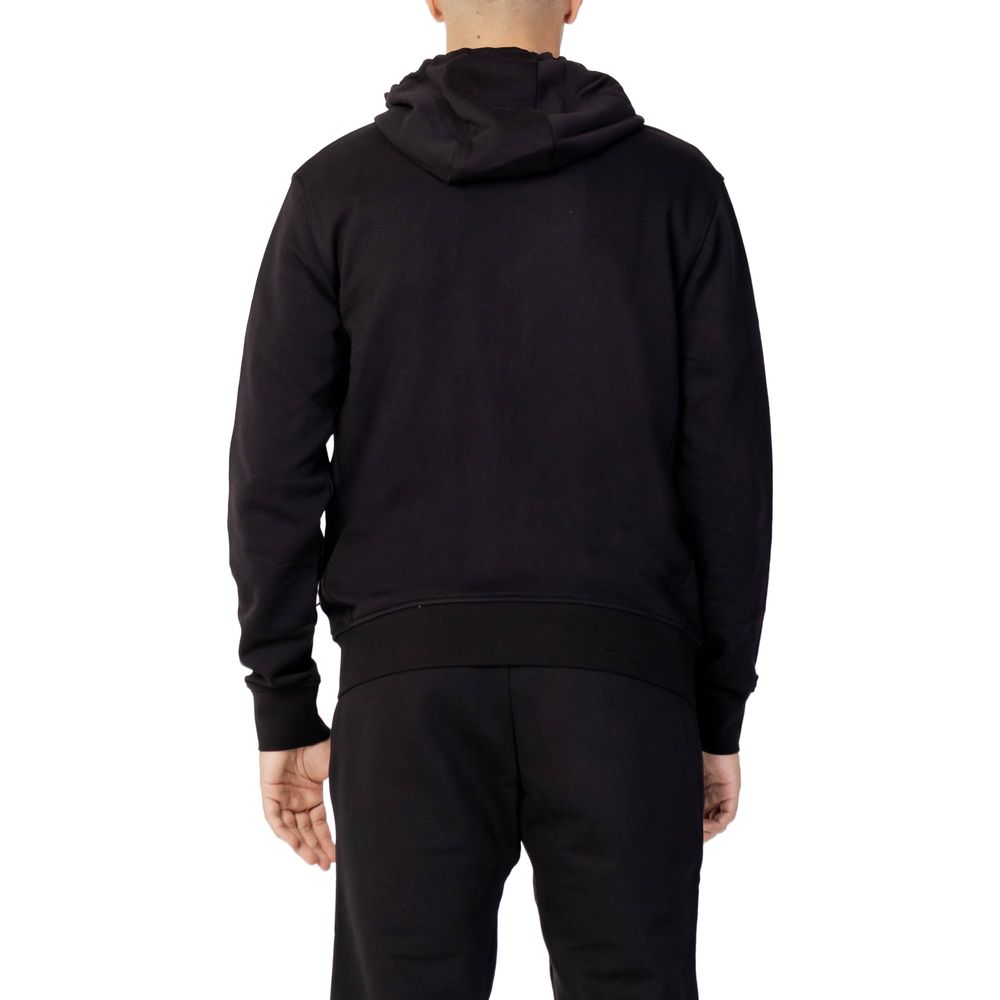 Sweat à capuche en coton noir Armani Exchange
