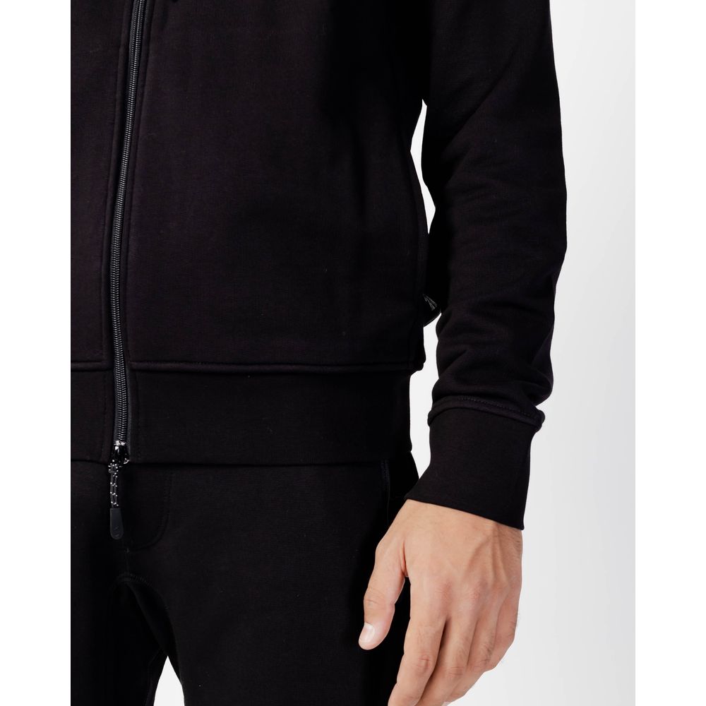 Sweat à capuche en coton noir Armani Exchange