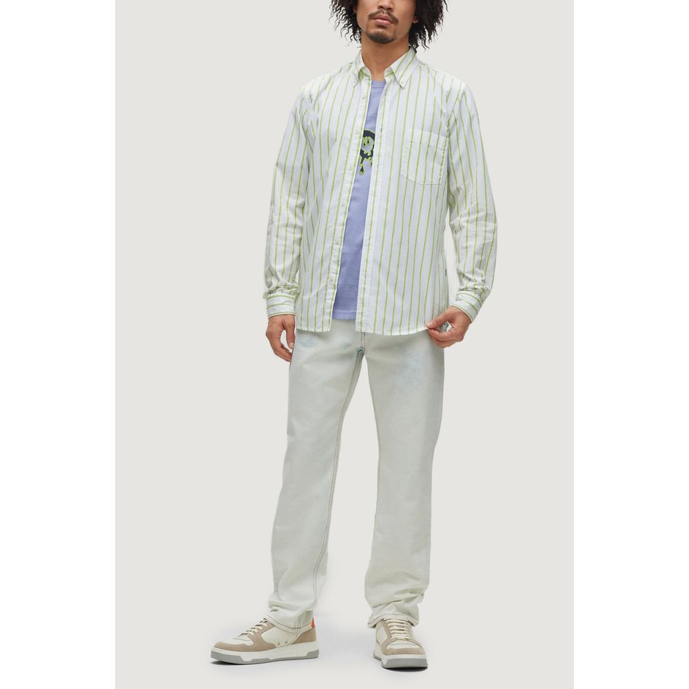 Chemise en coton vert Hugo Boss