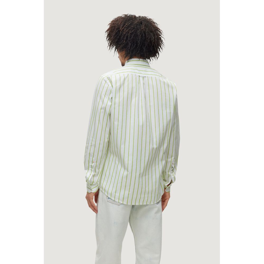Chemise en coton vert Hugo Boss