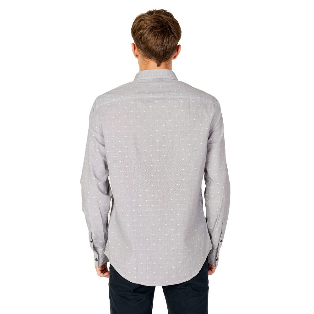 Chemise en coton noir Armani Exchange