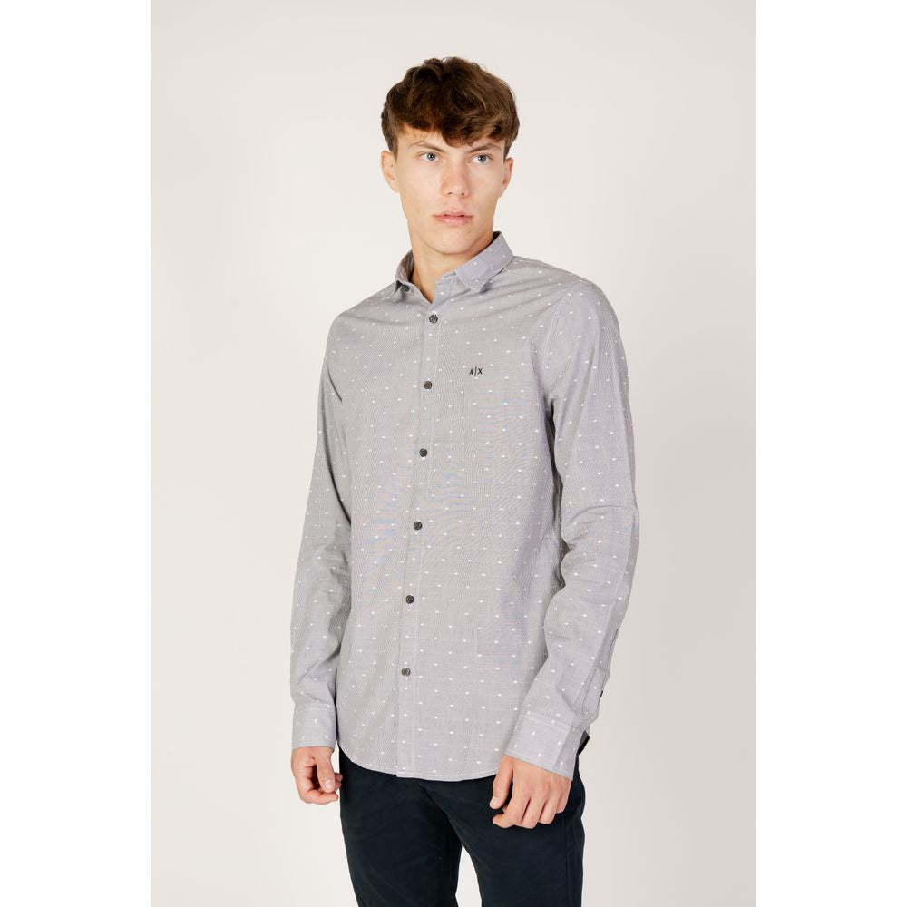 Chemise en coton noir Armani Exchange
