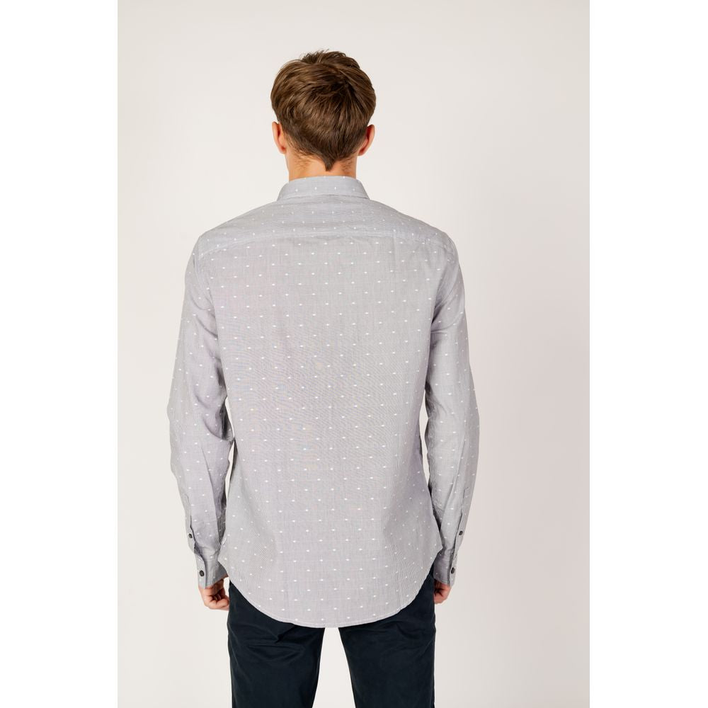 Chemise en coton noir Armani Exchange