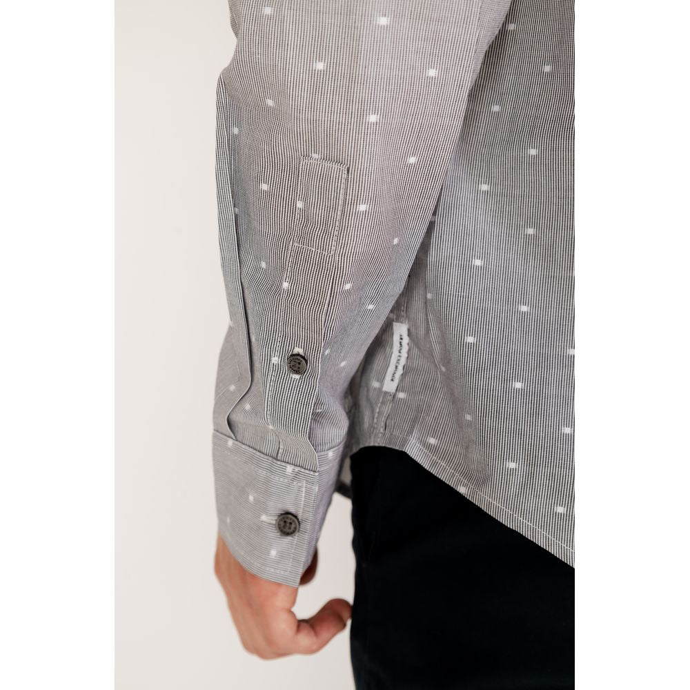Chemise en coton noir Armani Exchange