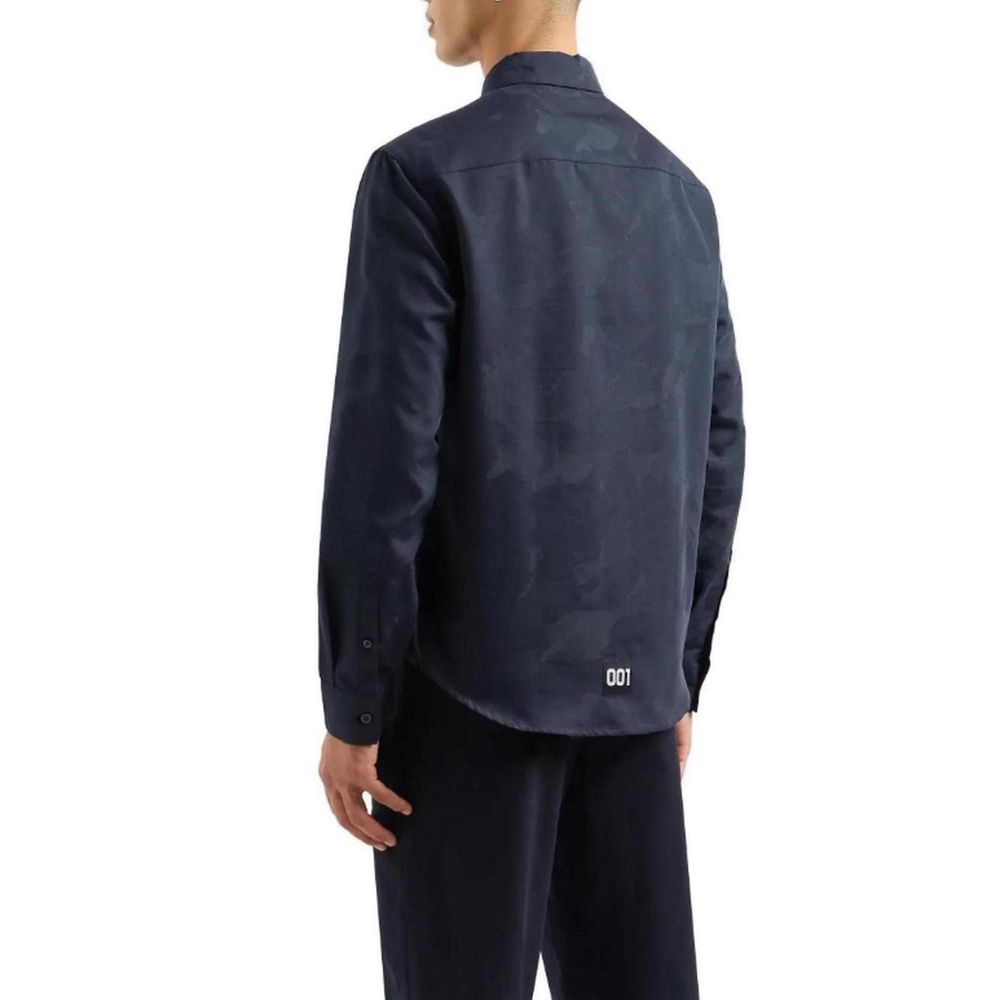 Chemise en coton bleu Armani Exchange