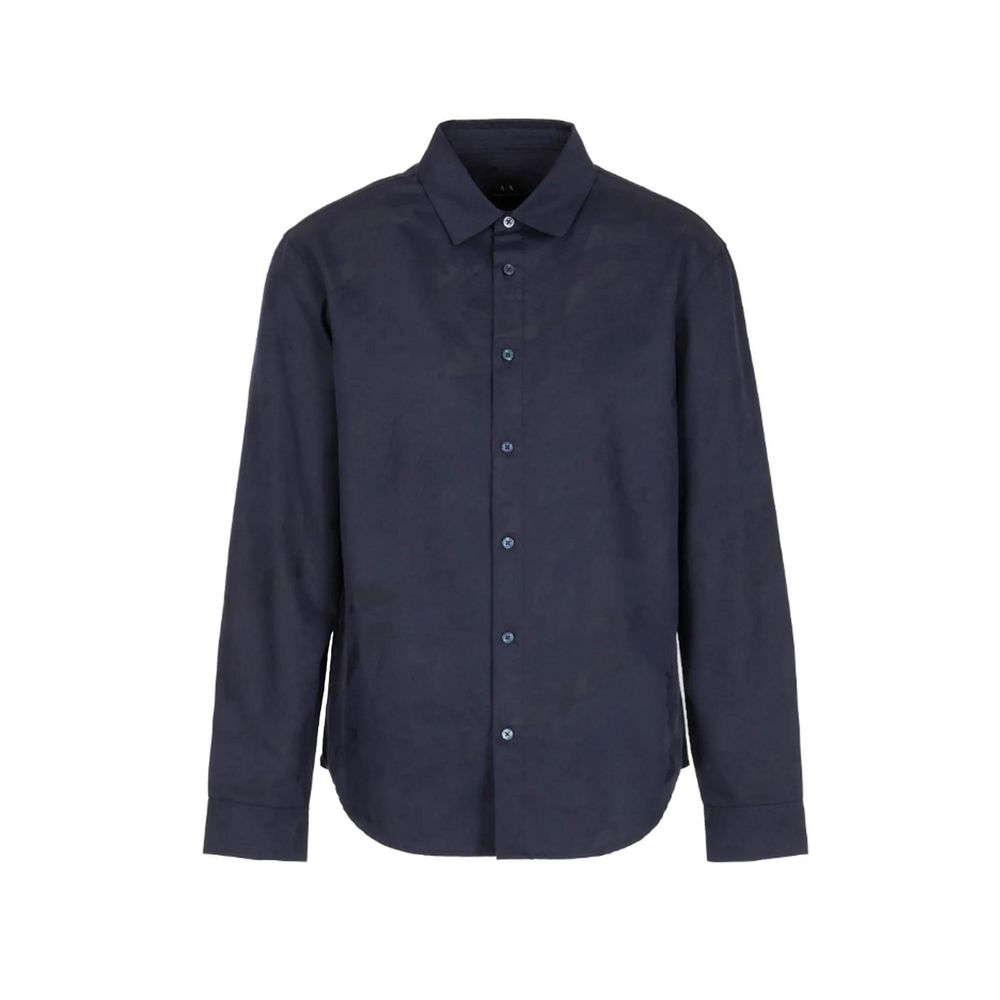 Chemise en coton bleu Armani Exchange