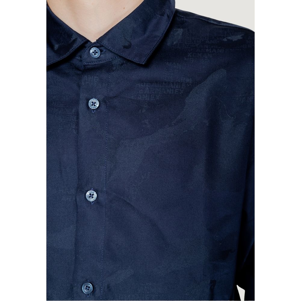 Chemise en coton bleu Armani Exchange