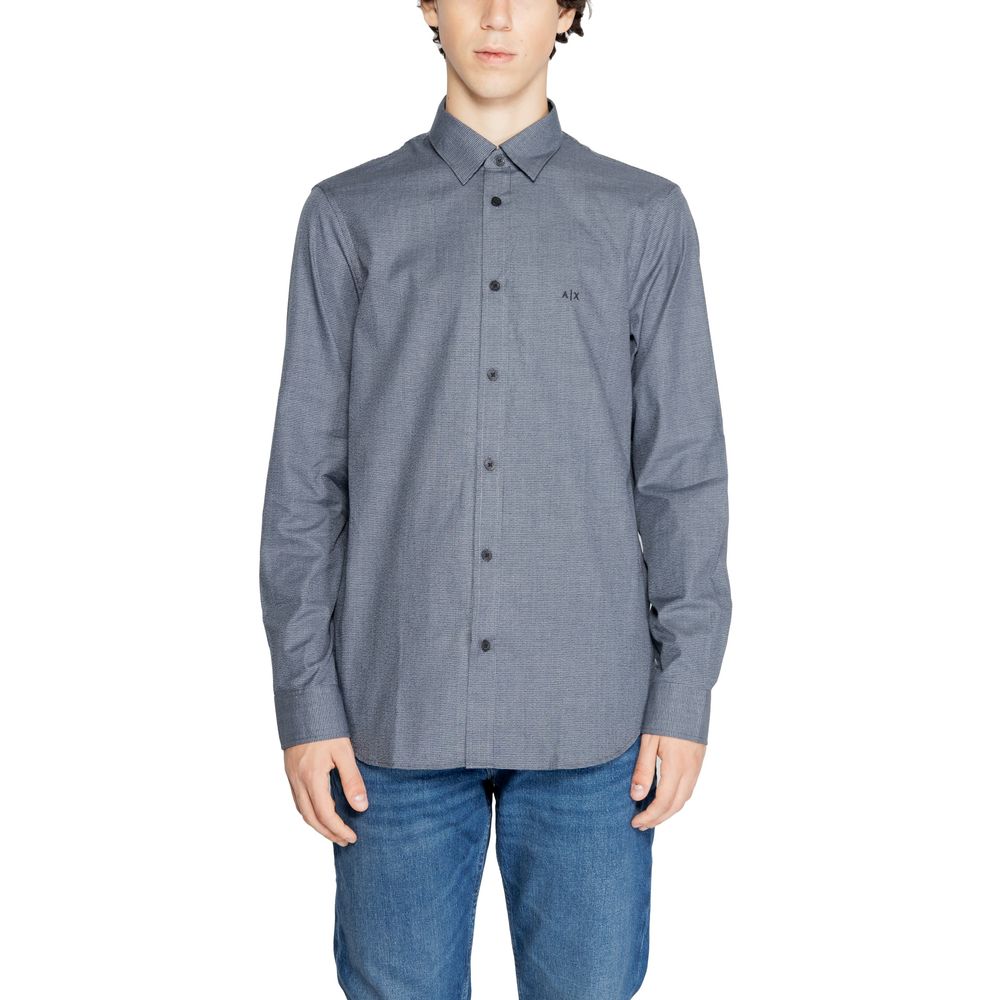 Chemise en coton bleu Armani Exchange