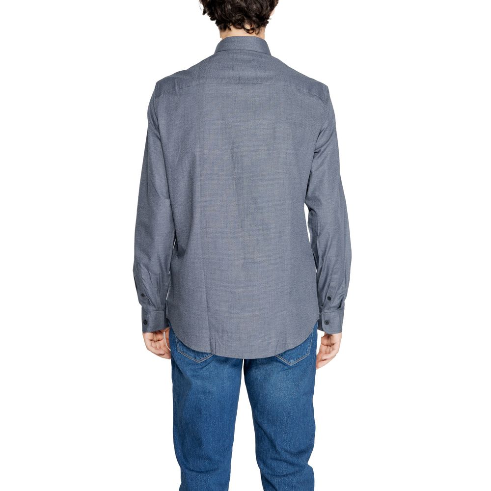 Chemise en coton bleu Armani Exchange
