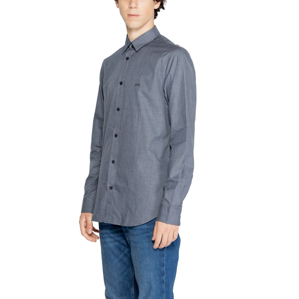 Chemise en coton bleu Armani Exchange
