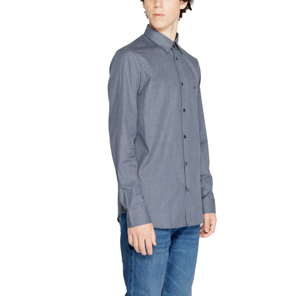 Chemise en coton bleu Armani Exchange