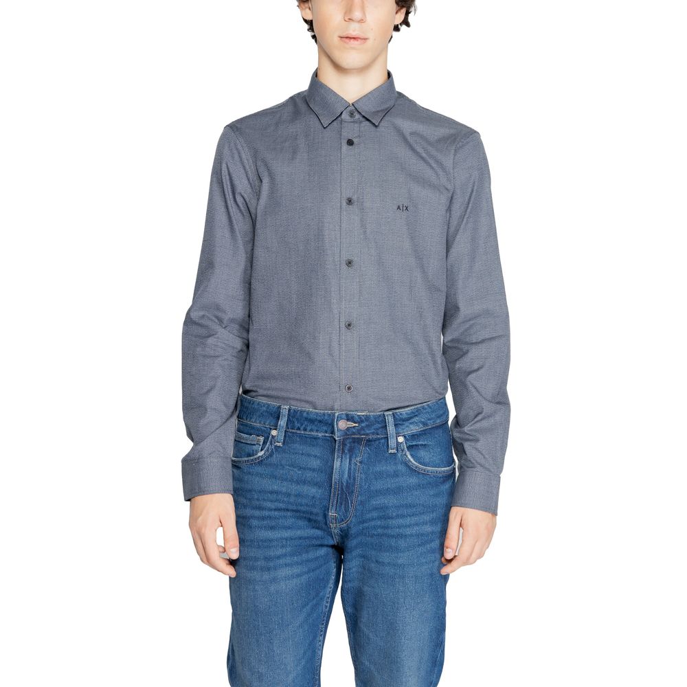 Chemise en coton bleu Armani Exchange