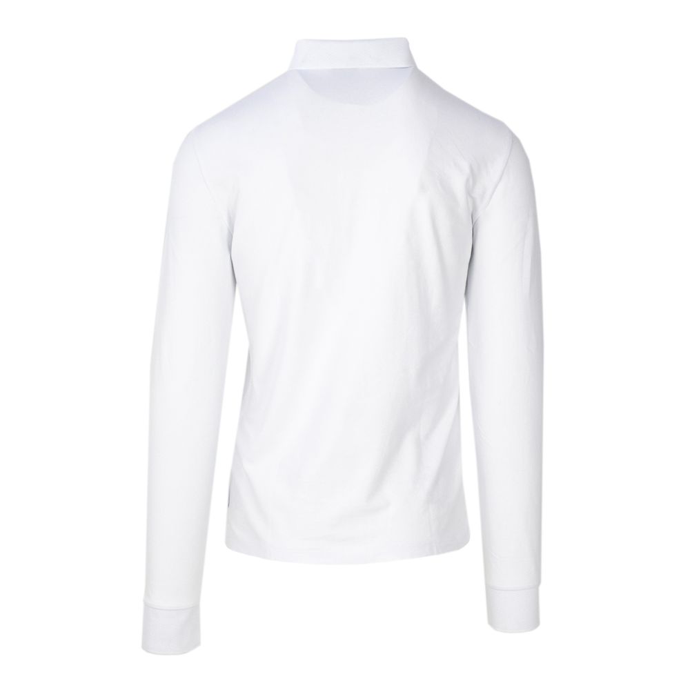 Chemise à manches longues en coton blanc Armani Exchange