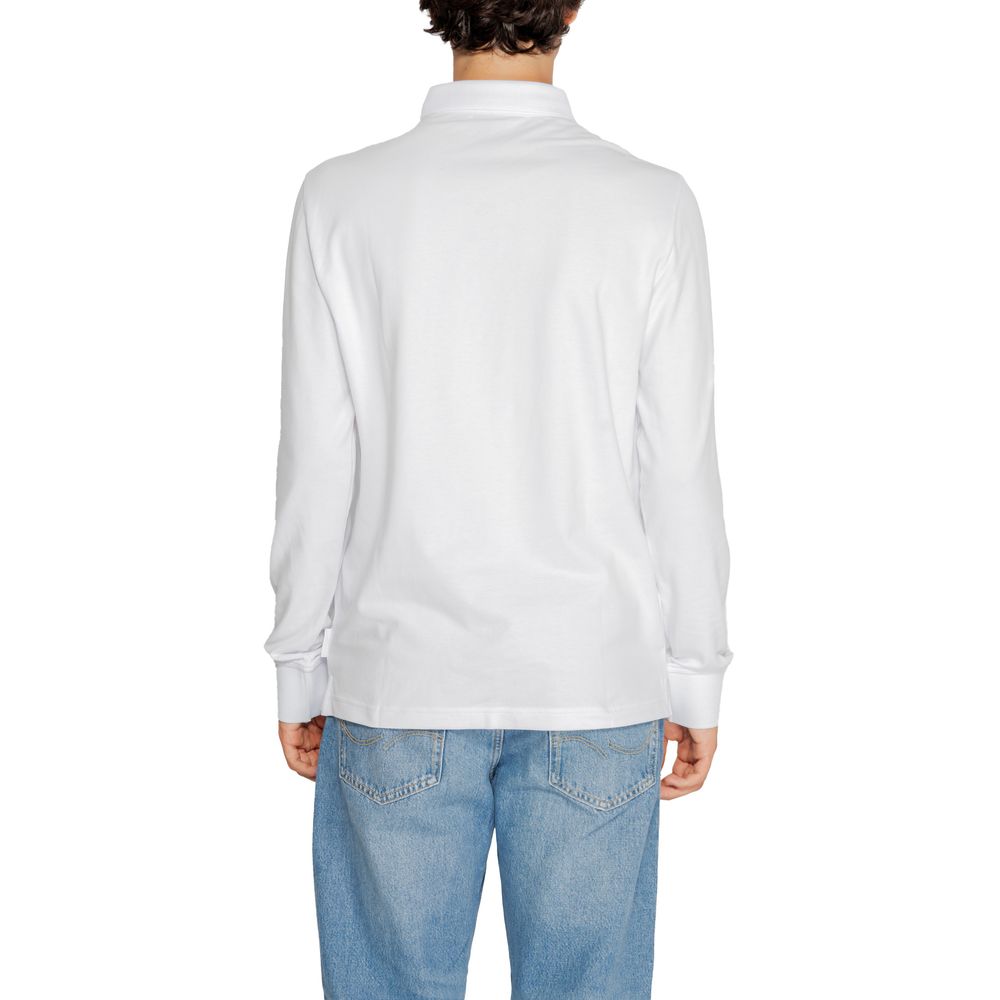 Chemise à manches longues en coton blanc Armani Exchange