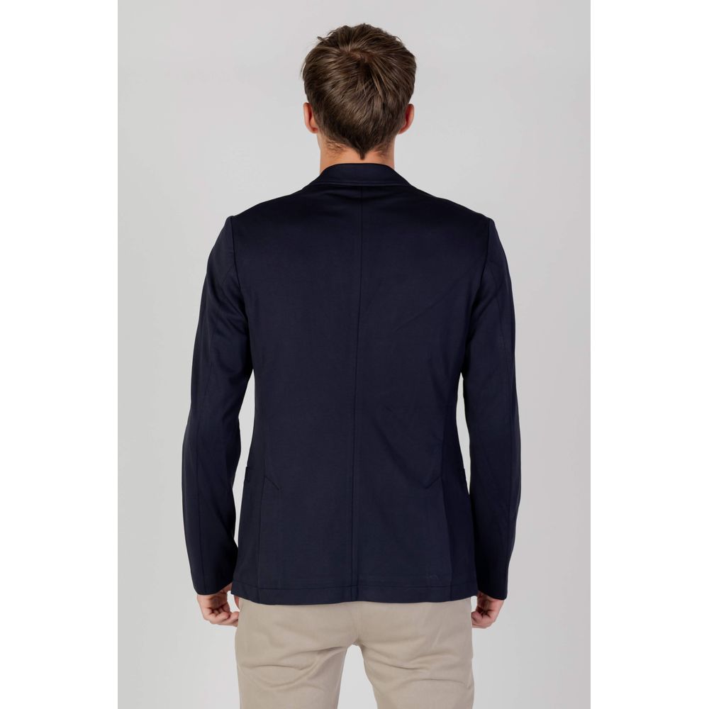 Blazer bleu en viscose Armani Exchange