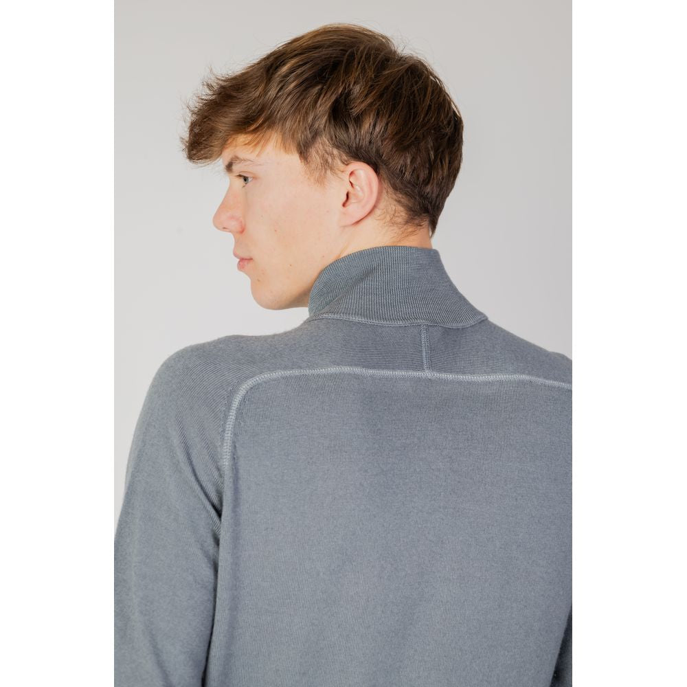 Cardigan en laine gris Hugo Boss