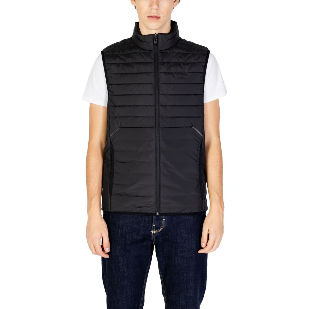 Veste sans manches en polyester noir Hugo Boss