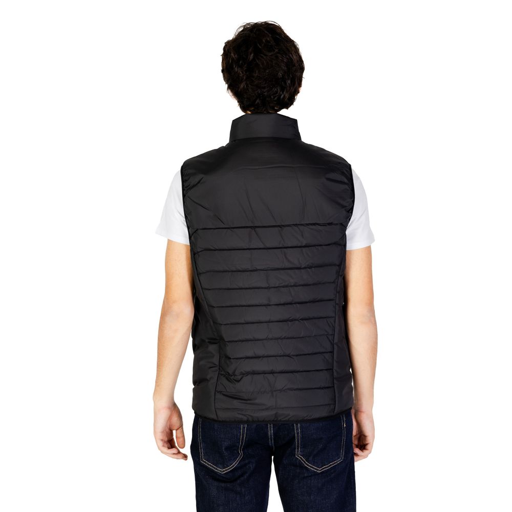 Veste sans manches en polyester noir Hugo Boss