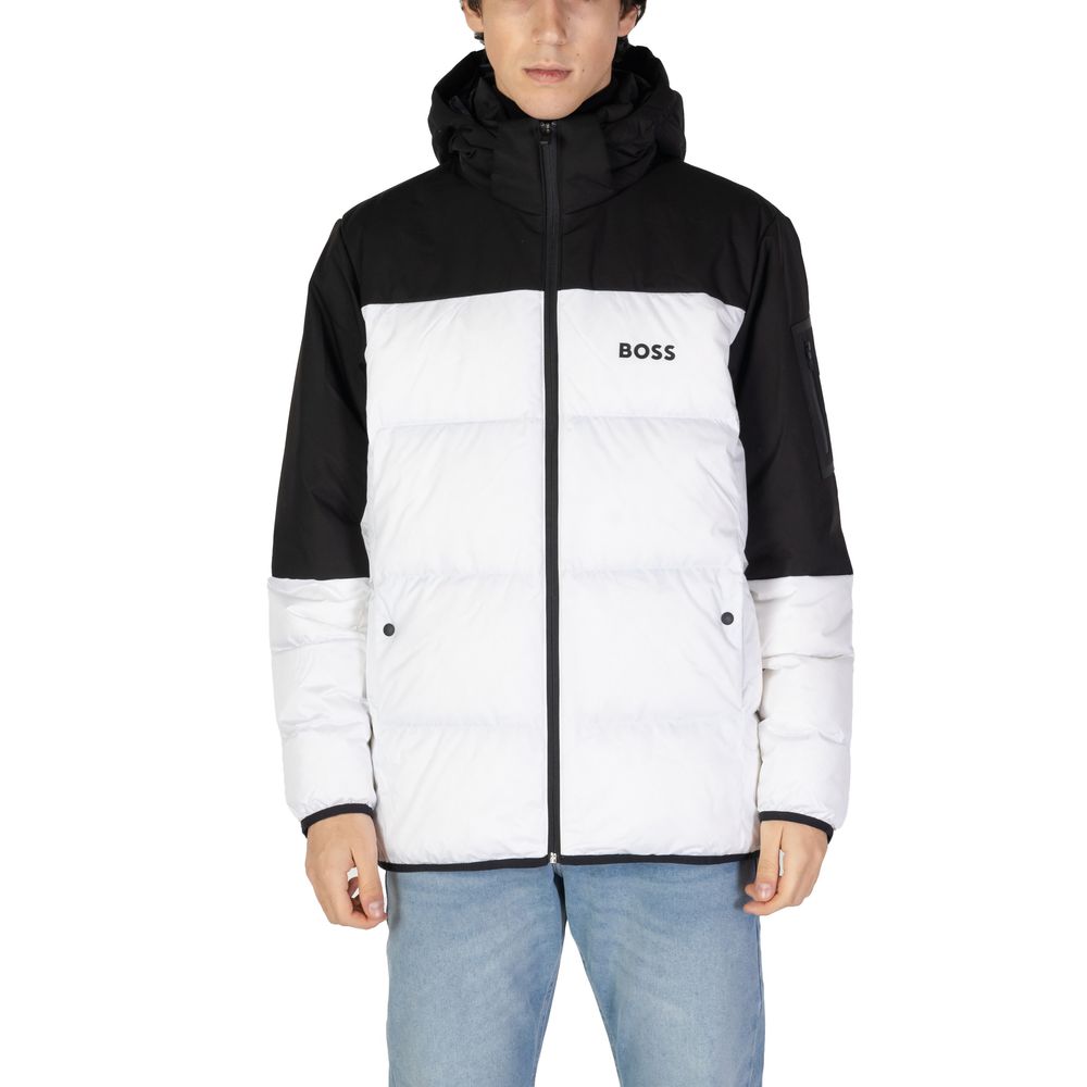 Vestes et manteaux Hugo Boss en polyester recyclé blanc