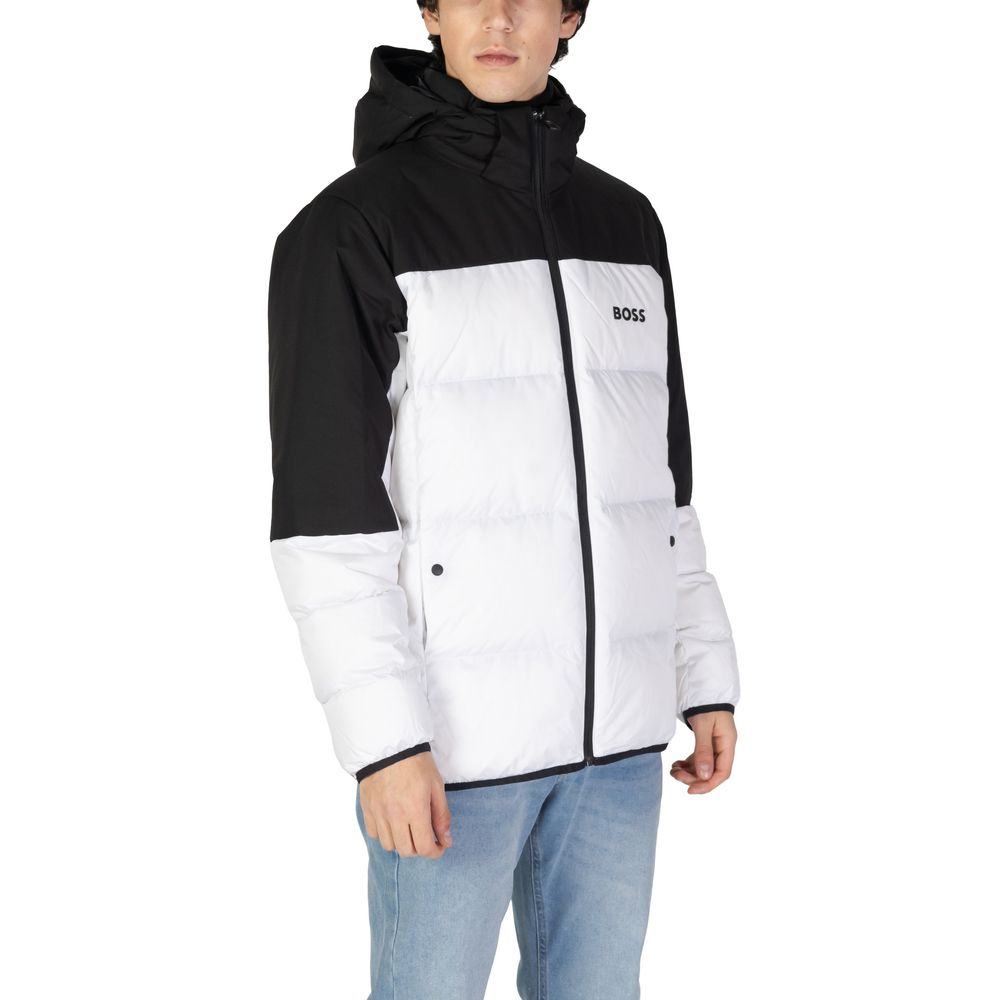 Vestes et manteaux Hugo Boss en polyester recyclé blanc