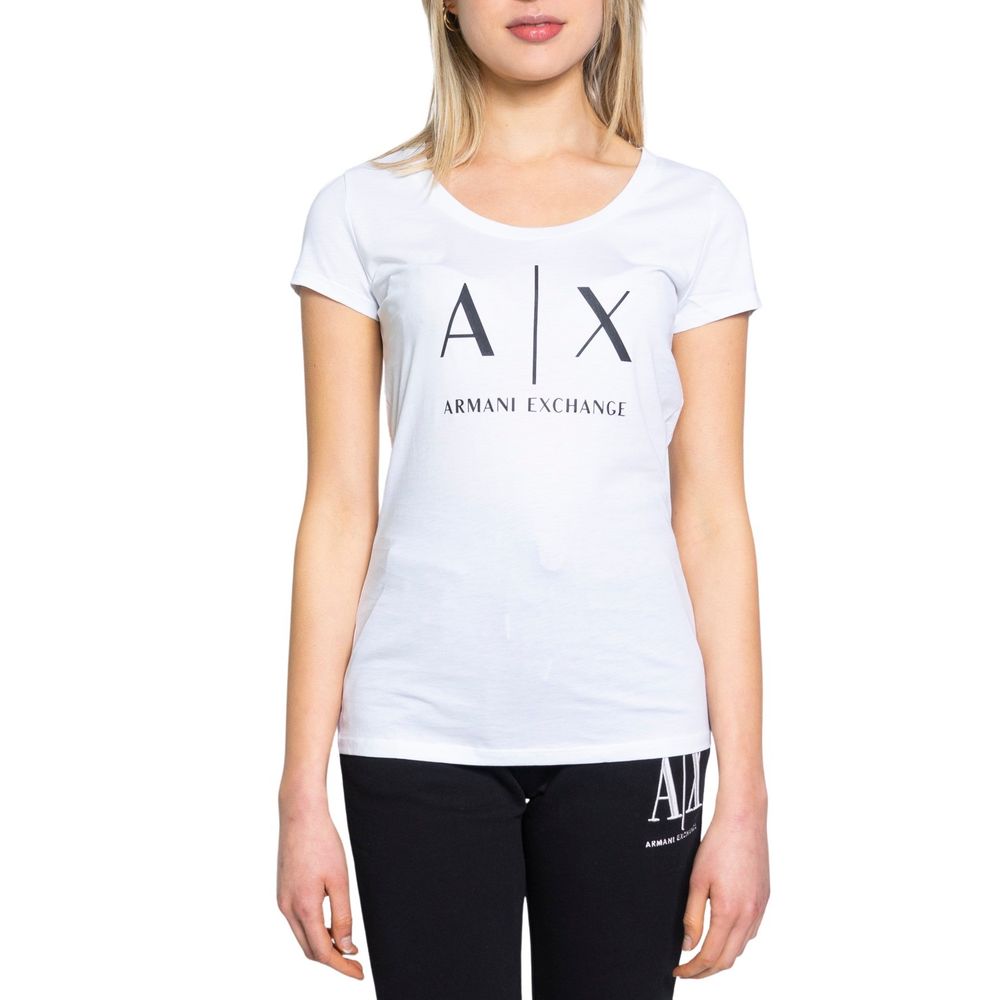 T-shirt en coton blanc Armani Exchange