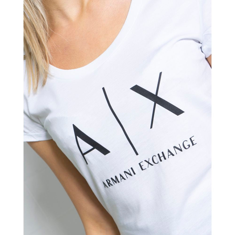 T-shirt en coton blanc Armani Exchange