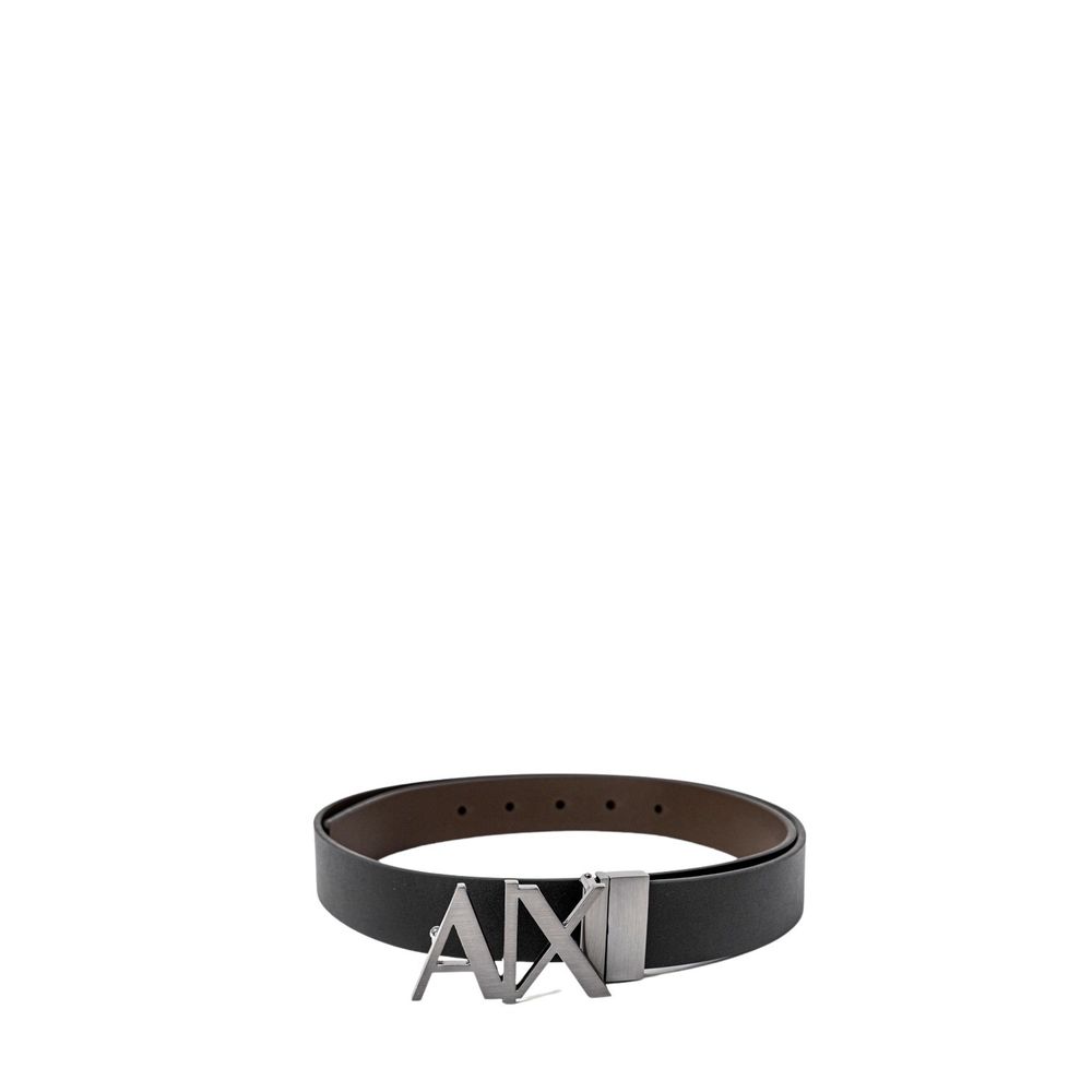 Ceinture en cuir noir Armani Exchange