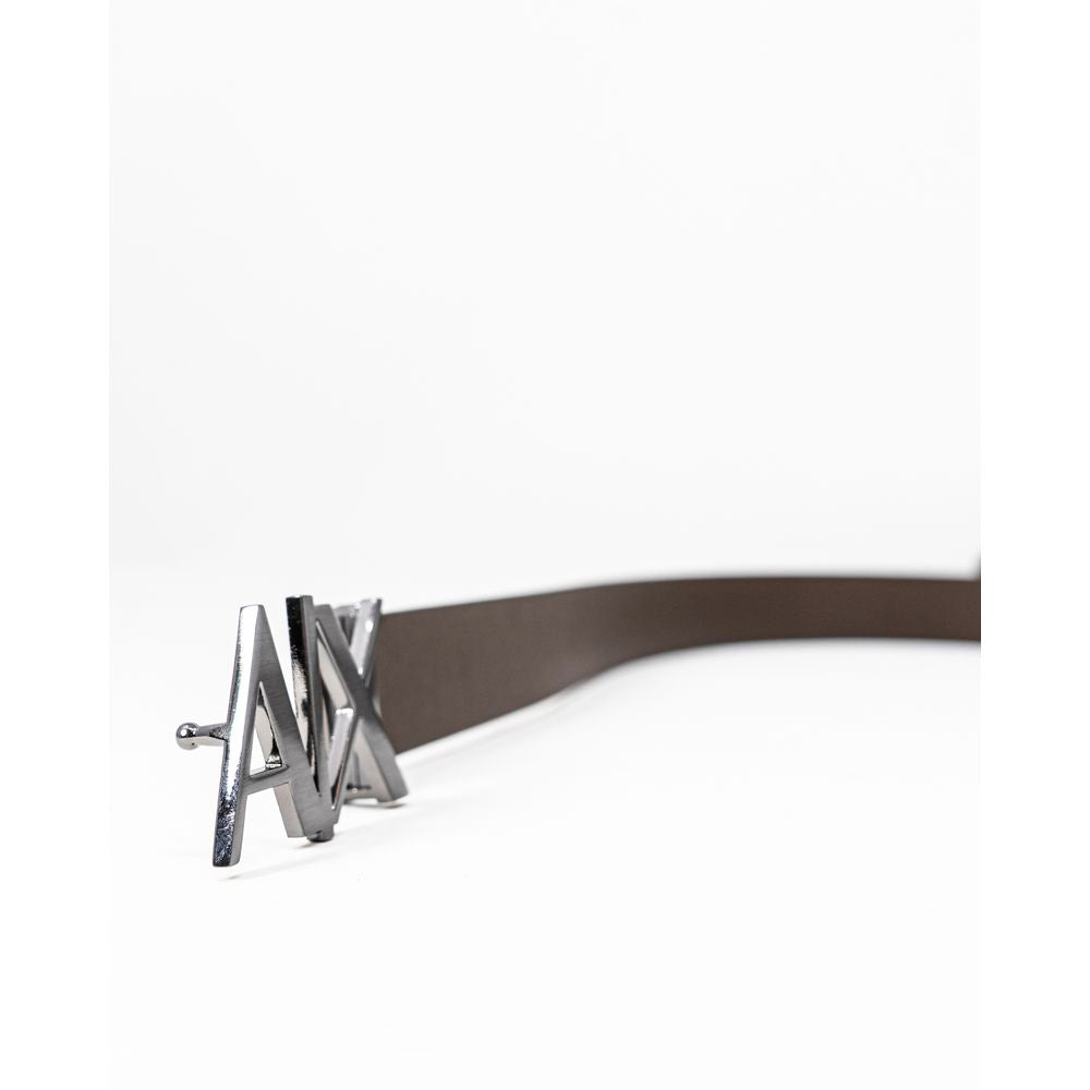 Ceinture en cuir noir Armani Exchange