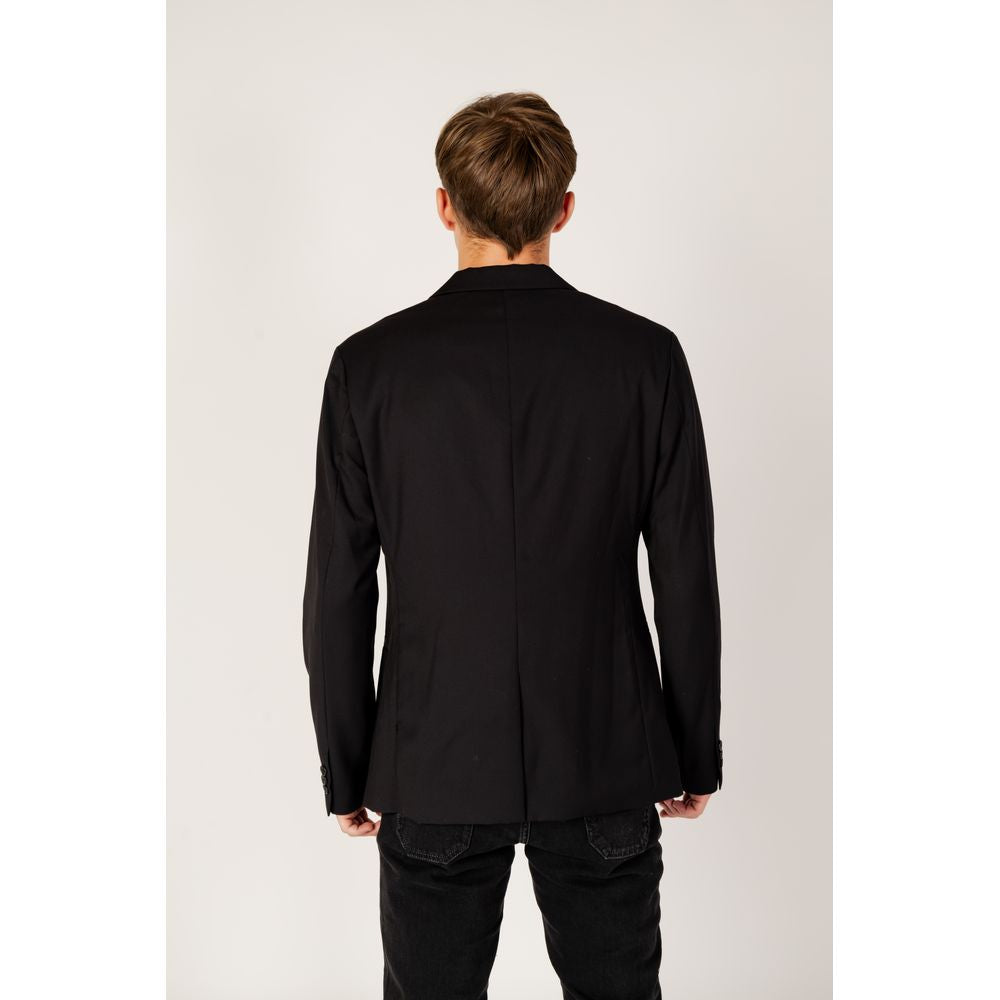 Blazer noir en polyester Armani Exchange