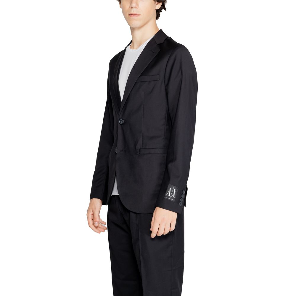 Blazer noir en polyester Armani Exchange