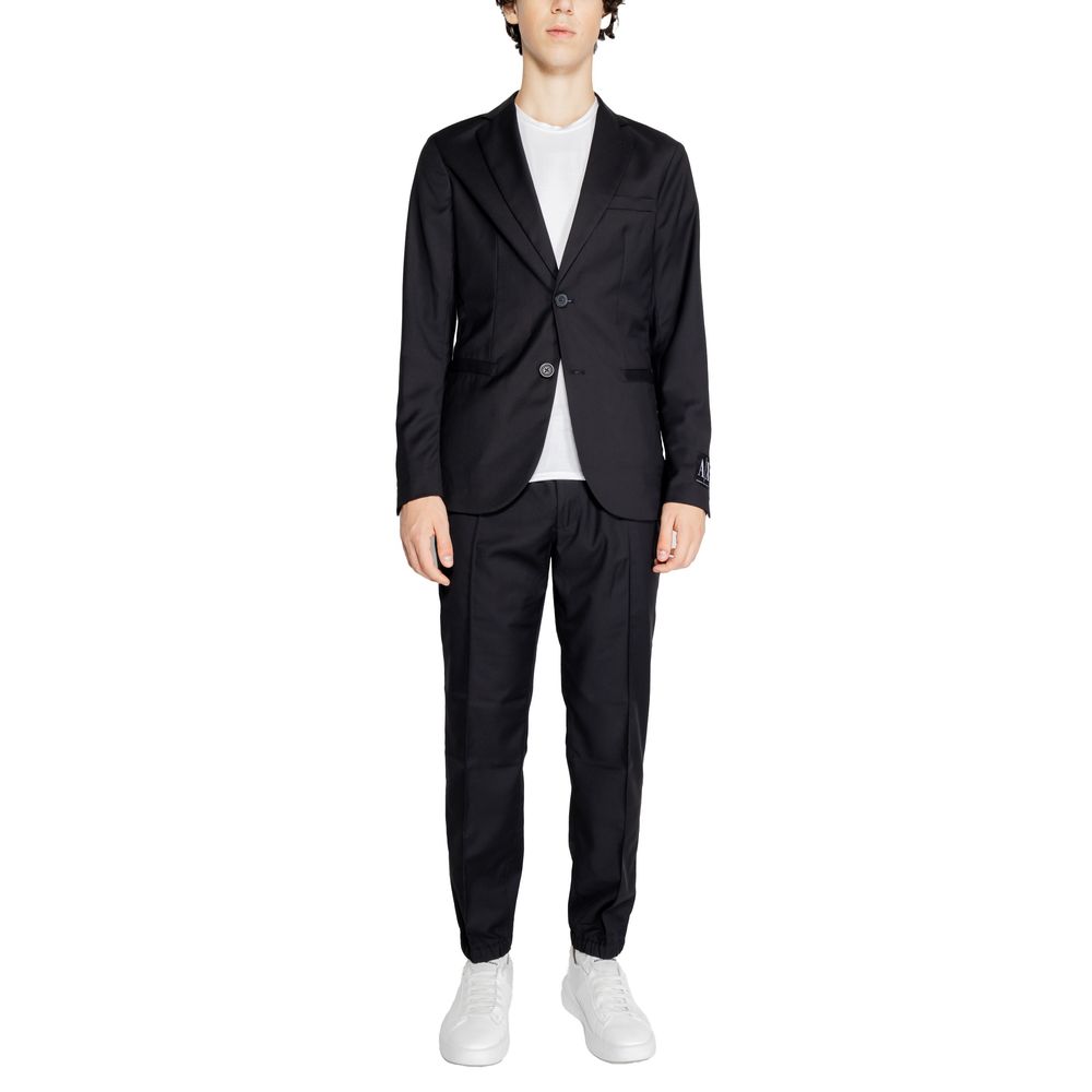 Blazer noir en polyester Armani Exchange