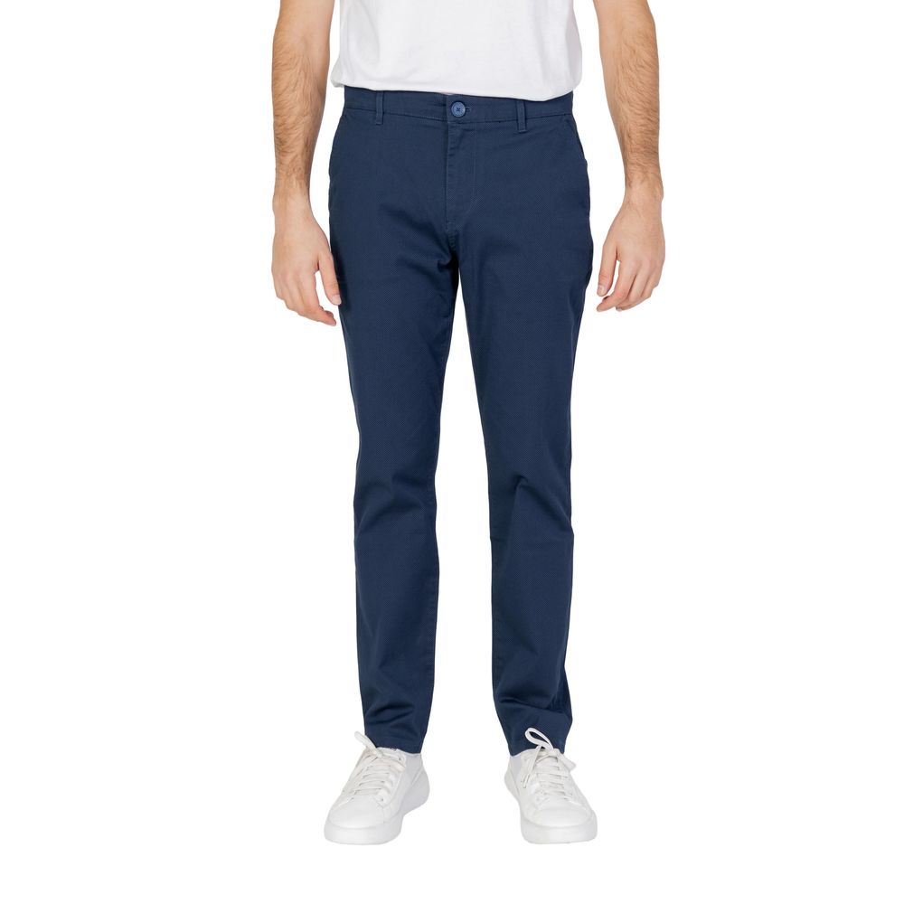 Pantalon en coton bleu Armani Exchange
