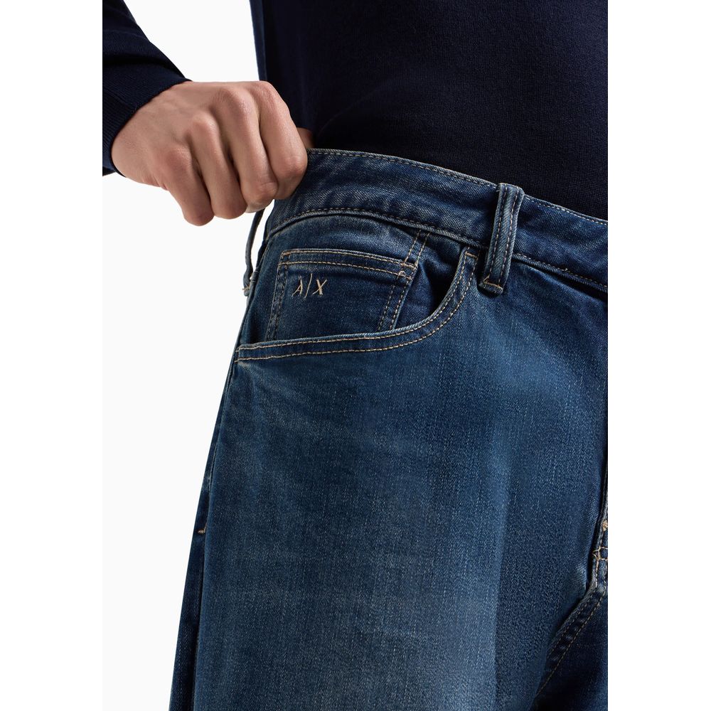 Jean et pantalon en coton bleu Armani Exchange