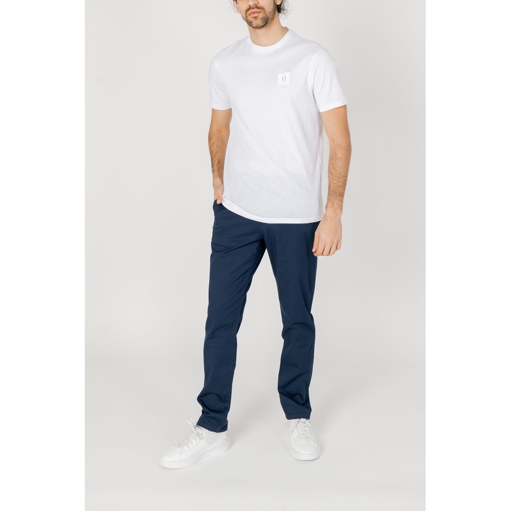 Pantalon en coton bleu Armani Exchange