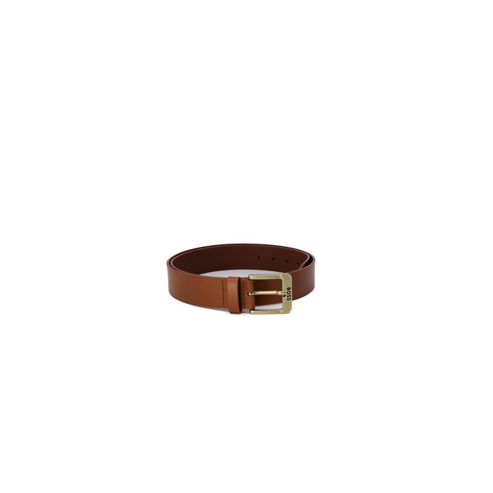 Ceinture en cuir beige Hugo Boss