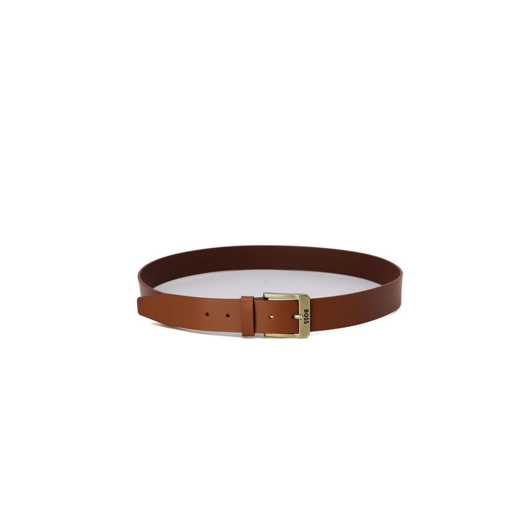 Ceinture en cuir beige Hugo Boss