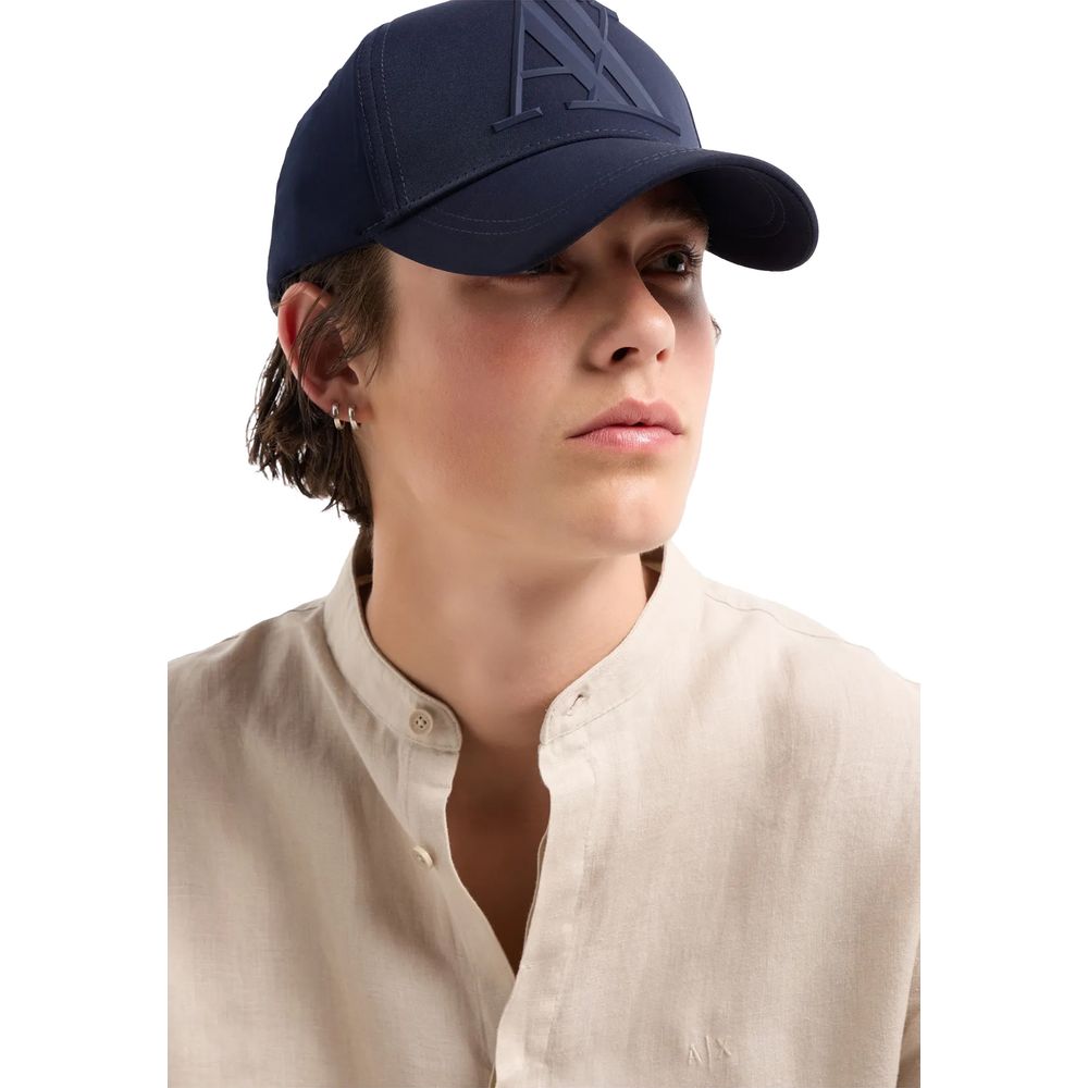 Casquette de baseball Armani Exchange en polyester bleu