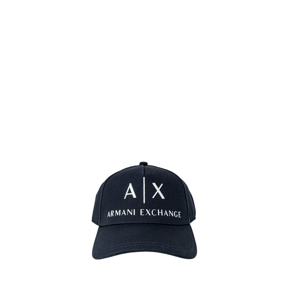 Casquette de baseball en coton bleu Armani Exchange