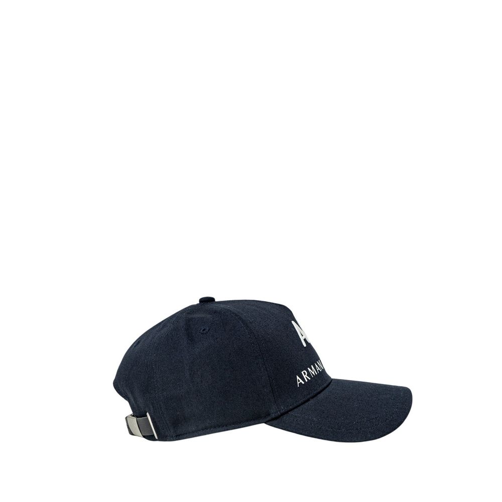 Casquette de baseball en coton bleu Armani Exchange