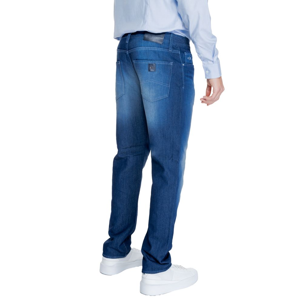 Pantalon skinny en coton bleu Armani Exchange
