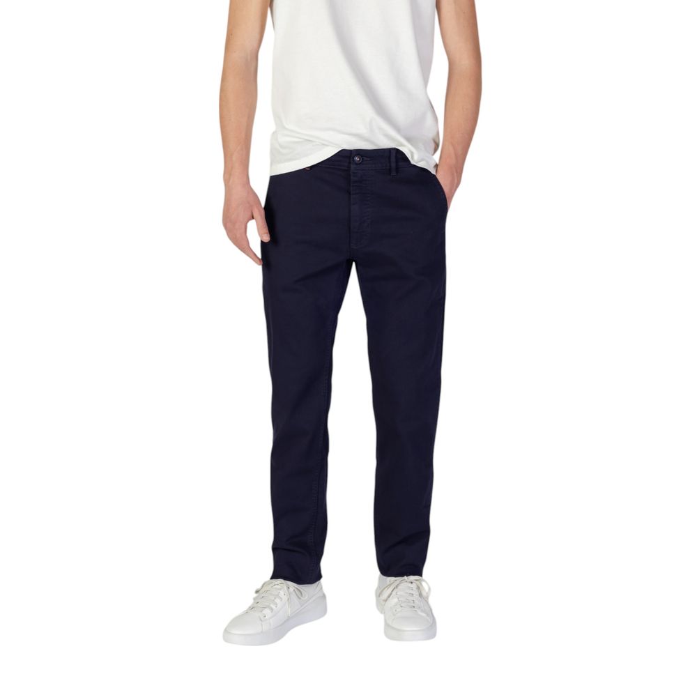 Hugo Boss Blue Cotton Skinny Pant
